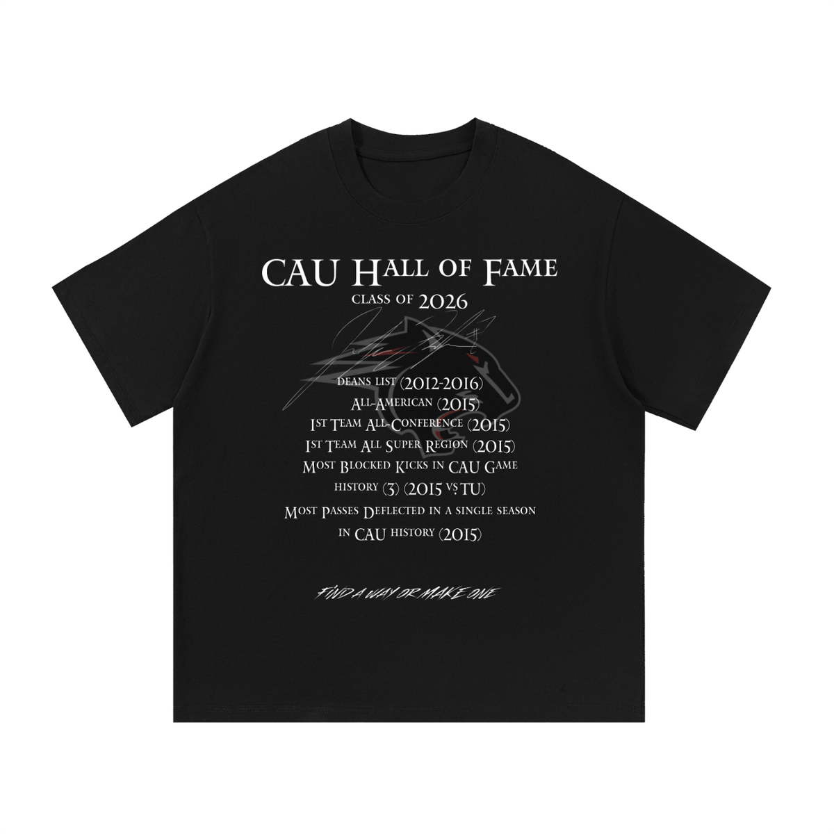 Autographed Limited J. Tate CAU Hall of Fame  Legacy Collection – C/o 2026