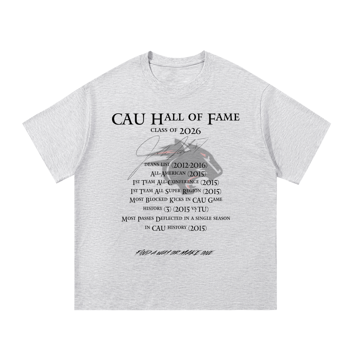 Autographed Limited J. Tate CAU Hall of Fame  Legacy Collection – C/o 2026